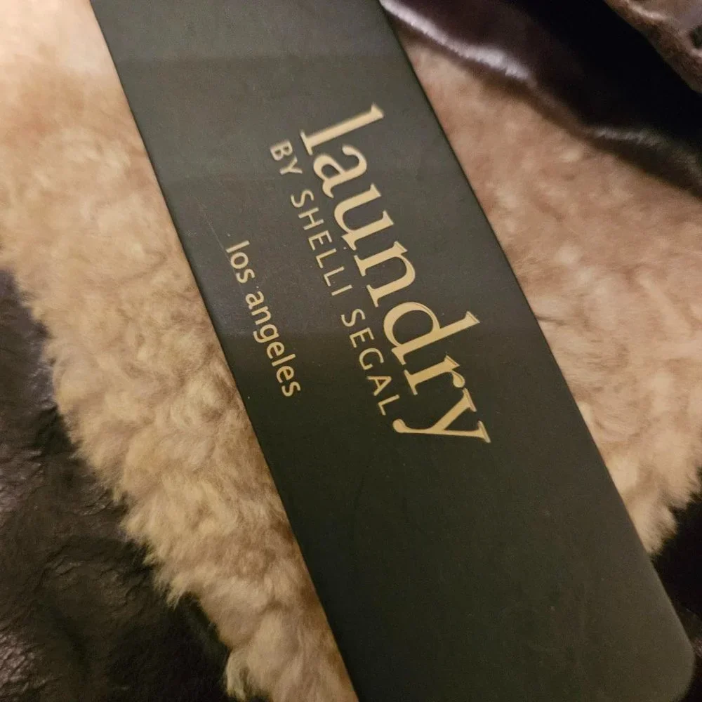 Gorgeous Chocolate Brown Bomber Jacket by Laundry - Picture 8 of 9